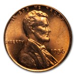 1956 Lincoln Cent 50-Coin Roll BU