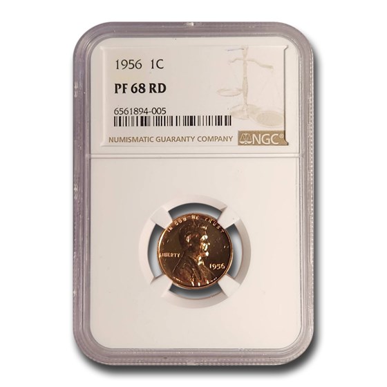 1956 Lincoln Cent PF-68 NGC (Red) 1956 Lincoln Cent PF-68 NGC (Red)