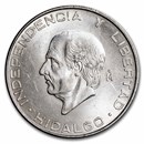 1956-Mo Mexico Silver 5 Pesos Hidalgo BU