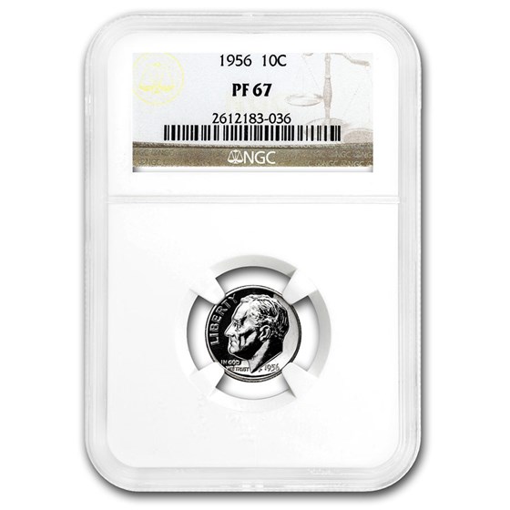 1956 Roosevelt Dime PF-67 NGC 1956 Roosevelt Dime PF-67 NGC
