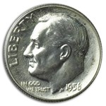 1956 U.S. Proof Set (Type-2 Half) 3 Feathers
