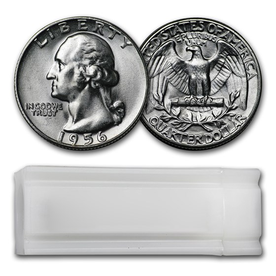 1956 Washington Quarter 40-Coin Roll BU 1956 Washington Quarter 40-Coin Roll BU
