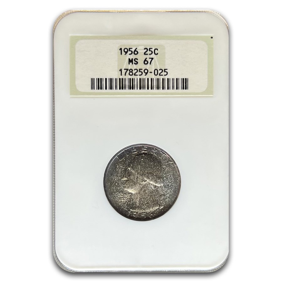 1956 Washington Quarter MS-67 NGC (Toned)