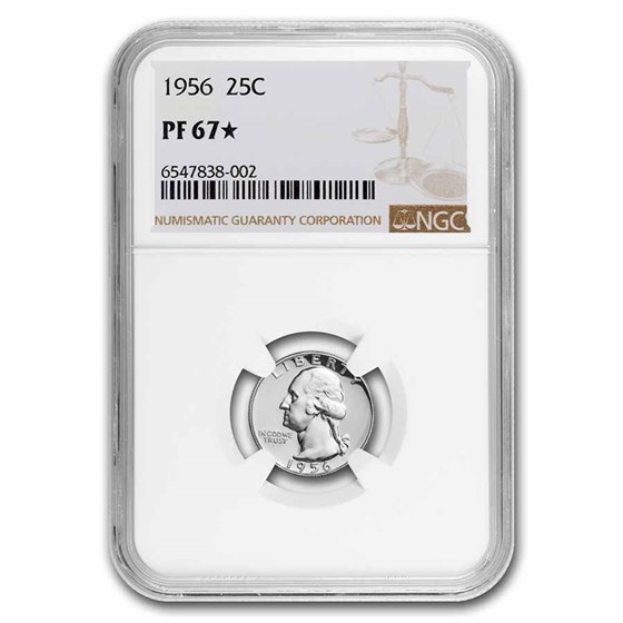 1956 Washington Quarter PF-67* NGC 1956 Washington Quarter PF-67* NGC