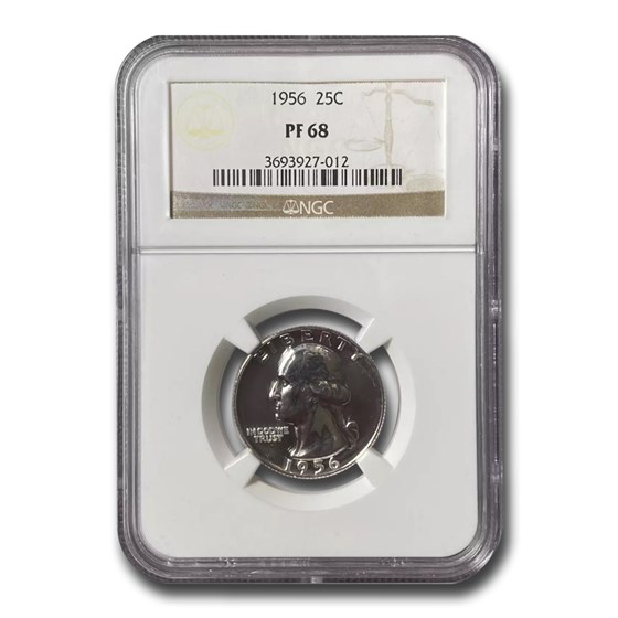 1956 Washington Quarter PF-68 NGC 1956 Washington Quarter PF-68 NGC