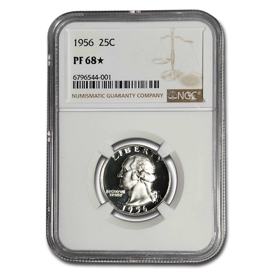 1956 Washington Quarter PF-68* NGC 1956 Washington Quarter PF-68* NGC