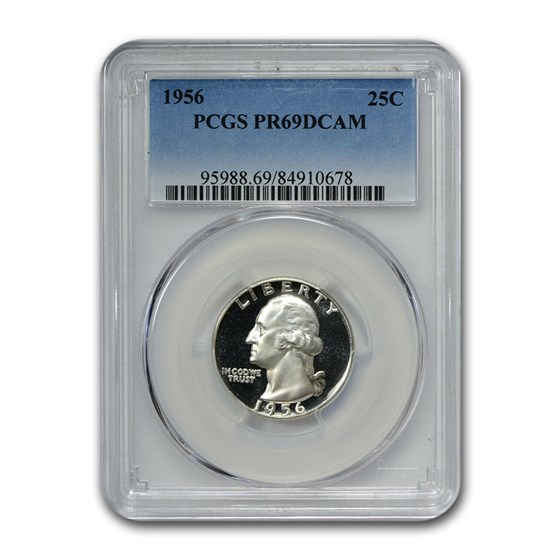 1956 Washington Quarter PR-69 DCAM PCGS 1956 Washington Quarter PR-69 DCAM PCGS