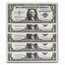 1957 $1.00 Silver Cert. Cut Sheet w/ Treasury Envelope. 32 Notes.
