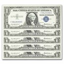 1957* $1.00 Silver Certificate AU (Fr#1619*) 10 Consecutive