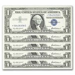 1957* $1.00 Silver Certificate AU (Fr#1619*) 10 Consecutive