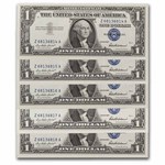 1957 $1.00 Silver Certificate CCU (Fr#1619) 17 Consecutive