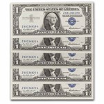 1957 $1.00 Silver Certificate CCU (Fr#1619) 17 Consecutive