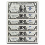 1957 $1.00 Silver Certificate CU (Fr#1619) 11 Consecutive