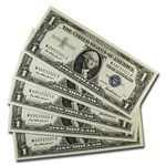 1957 $1.00 Silver Certificate CU (Fr#1619) 20 Consecutive
