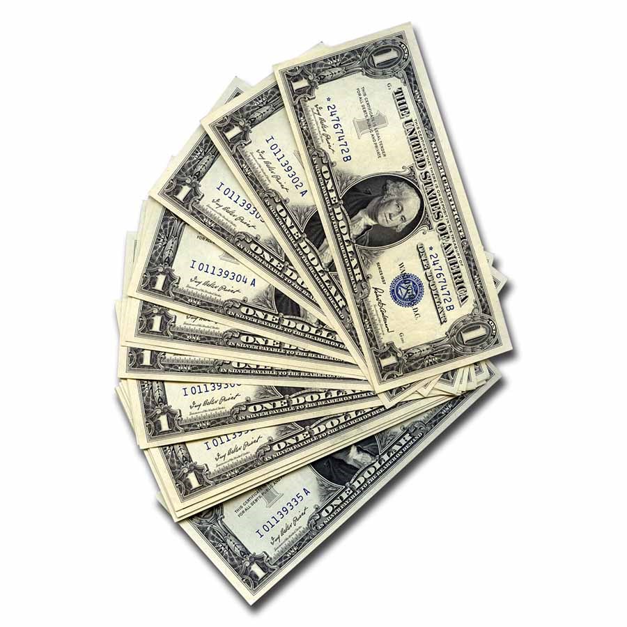 1957 $1.00 Silver Certificate CU (Fr#1619) 36 Consecutive