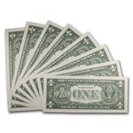 1957 $1.00 Silver Certificate CU (Fr#1619) 8 Consecutive