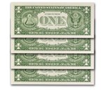 1957 $1.00 Silver Certificate CU (Fr#1619) 9 Consecutive