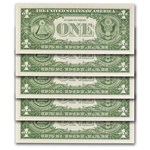 1957 $1.00 Silver Certificate CU (Fr#1619) 9 Consecutive