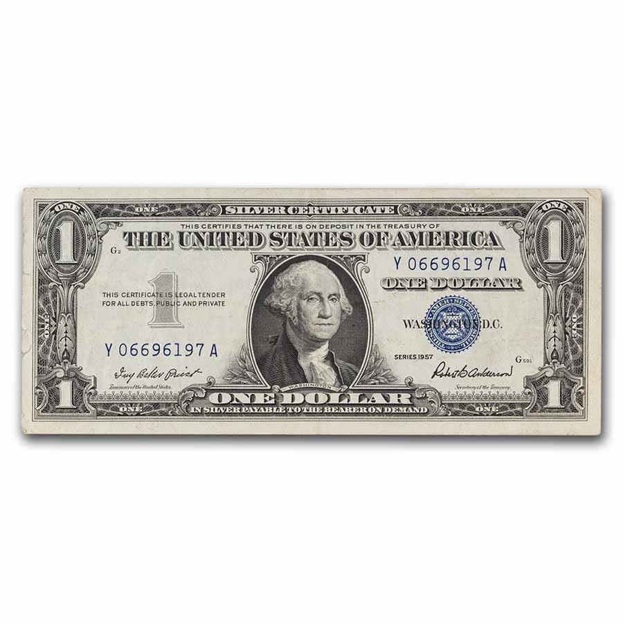 1957 $1.00 Silver Certificate VF (Fr#1619)