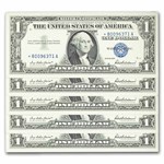 1957* $1 Silver Cert CCU (Fr#1619*) Star Notes, 30 Consecutive