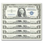 1957* $1 Silver Cert CCU (Fr#1619*) Star Notes, 30 Consecutive