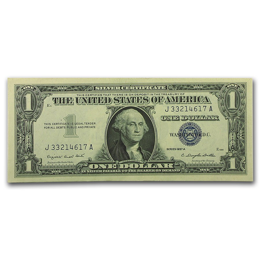 1957-A $1.00 Silver Certificate AU (Fr#1620)