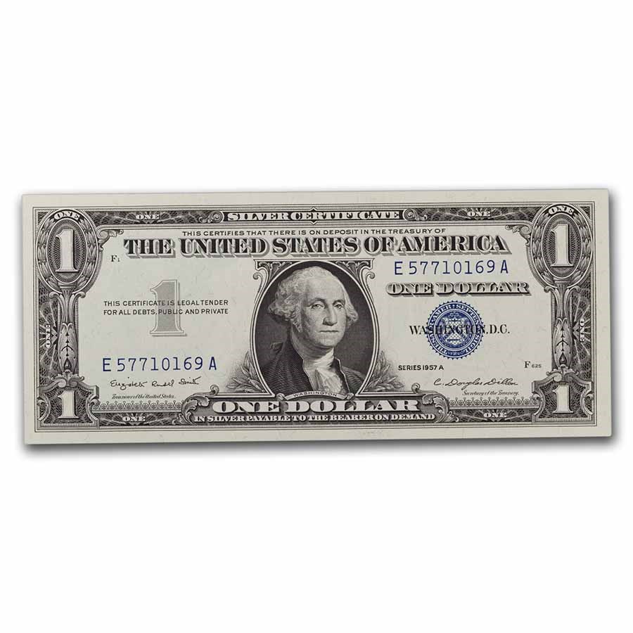 1957-A $1.00 Silver Certificate CCU (Fr#1620) 4 Consecutive