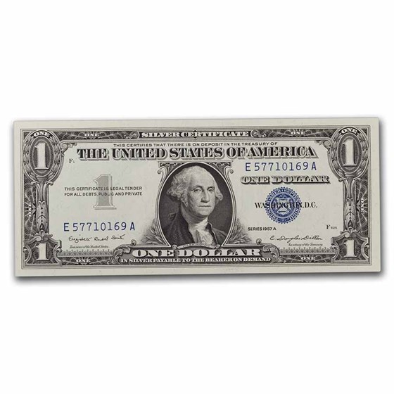 1957-A $1.00 Silver Certificate CCU (Fr#1620) 4 Consecutive 1957-A $1.00 Silver Certificate CCU (Fr#1620) 4 Consecutive