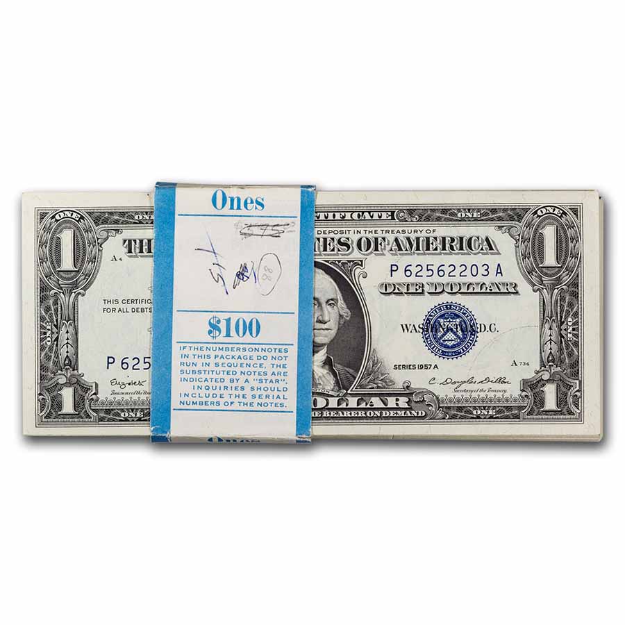 1957 $1 Silver Certificate – Very Fine (VF) Condition, Fr. 1619, Uncertified