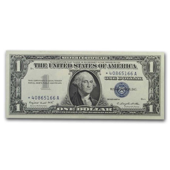 1957-A* $1.00 Silver Certificate CCU (Fr#1620*) Star Note