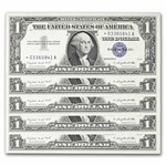 1957-A* $1 Silver Cert CU (Fr#1620*) Star Notes, 65 Consecutive