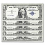 1957-A* $1 Silver Cert CU (Fr#1620*) Star Notes, 65 Consecutive