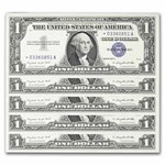 1957-A* $1 Silver Cert CU (Fr#1620*) Star Notes, 65 Consecutive