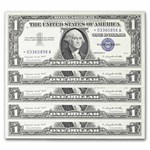 1957-A* $1 Silver Cert CU (Fr#1620*) Star Notes, 65 Consecutive