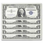 1957-A* $1 Silver Cert CU (Fr#1620*) Star Notes, 65 Consecutive