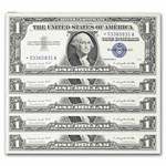 1957-A* $1 Silver Cert CU (Fr#1620*) Star Notes, 65 Consecutive