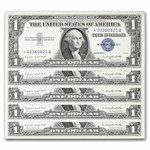 1957-A* $1 Silver Cert CU (Fr#1620*) Star Notes, 65 Consecutive