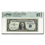 1957-A $1 Silver Cert Gem CU-67 EPQ PMG (Fr#1620)