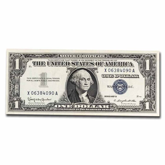 1957-B $1.00 Silver Certificate AU (Fr#1621) 1957-B $1.00 Silver Certificate AU (Fr#1621)