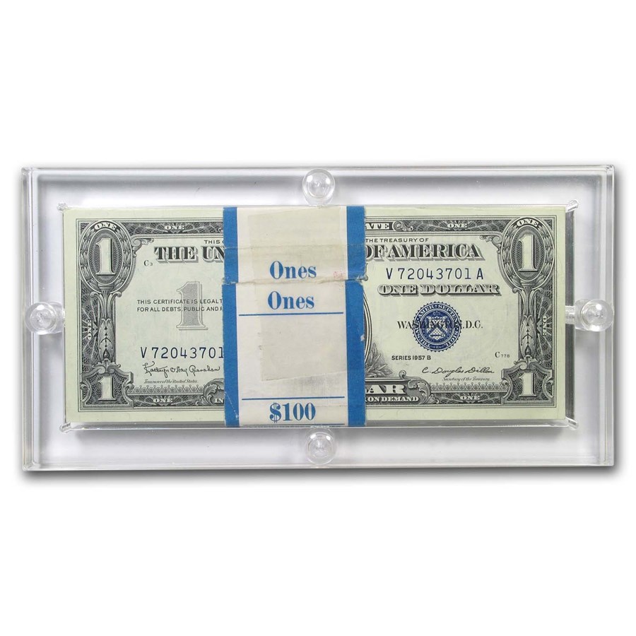 1957-B $1.00 Silver Certificate CCU (Fr#1621) 100 Consecutive