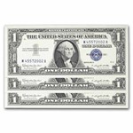 1957-B $1.00 Silver Certificate CCU (Fr#1621) 3 Consecutive