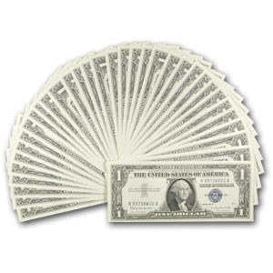 1957-B $1.00 Silver Certificate CCU (Fr#1621) 34 Consecutive