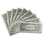 1957-B $1.00 Silver Certificate CCU (Fr#1621) 9 Consecutive