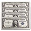 1957-B $1.00 Silver Certificate CU (Fr#1621) 4 Consecutive