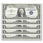 1957-B* $1 Silver Cert AU (Fr#1621*) Star Notes, 80 Consecutive