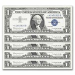 1957-B* $1 Silver Cert AU (Fr#1621*) Star Notes, 96 Consecutive
