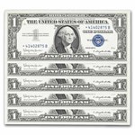 1957-B* $1 Silver Cert AU (Fr#1621*) Star Notes, 96 Consecutive