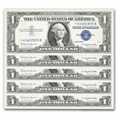 1957-B* $1 Silver Cert AU (Fr#1621*) Star Notes, 96 Consecutive