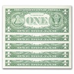1957-B* $1 Silver Cert CU (Fr#1621*) Star Notes, 15 Consecutive