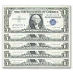 1957-B* $1 Silver Cert CU (Fr#1621*) Star Notes, 15 Consecutive